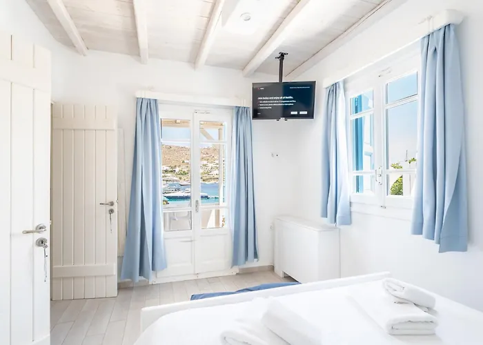 בית נופש Luxury Sea House By Blue Waters Mykonos אורנוס